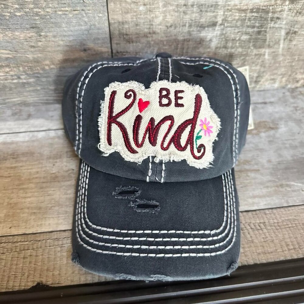 KBETHOS Black Be Kind Adjustable Baseball cap